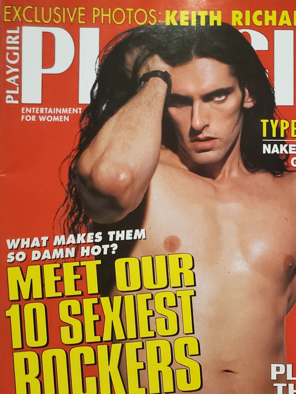 Vintage Playgirl Magazine August 1995 - Peter Steele Type O Negative Cover